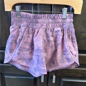 Lululemon Purple Camouflage Women's tracker shorts- size 4